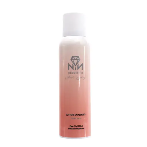 SHIMMER FIX SPRAY GLITTERS EN AEROSOL SILVER - NATHACHA NINA