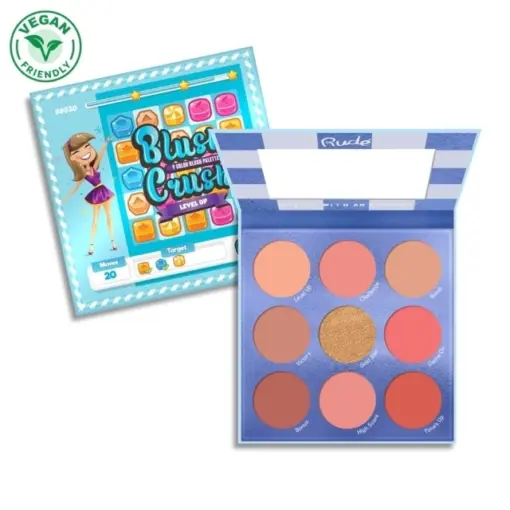 Blush Crush 9 Color Blush Palette - Level UP Rude Cosmetics