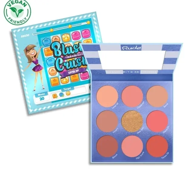 Blush Crush 9 Color Blush Palette - Level UP Rude Cosmetics